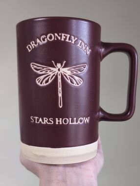 Gilmore Girls DRAGONFLY INN Tall Slim Mug with Clay Base, Double Sided